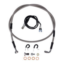 MCS by Goodridge brake line rear, stainless clear coated