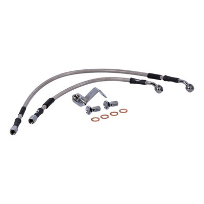 MCS by Goodridge brake line rear, stainless clear coated