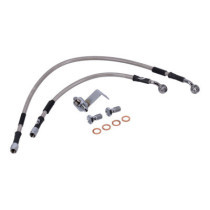 MCS by Goodridge brake line rear, stainless clear coated