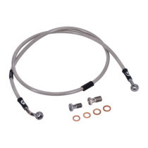 MCS by Goodridge brake line front, stainless clear coated