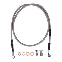 MCS by Goodridge brake line front, stainless clear coated