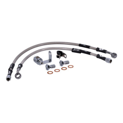 MCS by Goodridge brake line rear, stainless clear coated