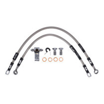 MCS by Goodridge brake line rear, stainless clear coated