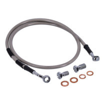 MCS by Goodridge brake line front, stainless clear coated