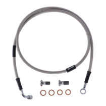MCS by Goodridge brake line front, stainless clear coated