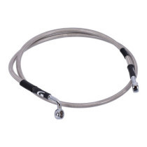 MCS by Goodridge brake line front, stainless clear coated