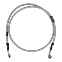 MCS by Goodridge brake line front, stainless clear coated