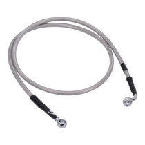 MCS by Goodridge brake line front, stainless clear coated