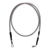 MCS by Goodridge brake line front, stainless clear coated