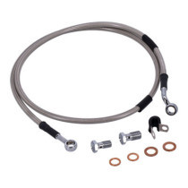 MCS by Goodridge brake line front, stainless clear coated