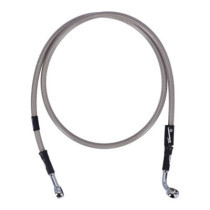 MCS by Goodridge brake line front, stainless clear coated