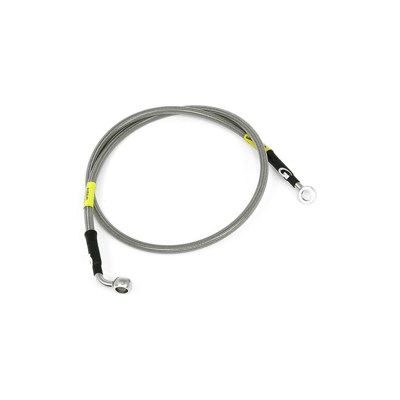 MCS by Goodridge brake line front, stainless clear coated