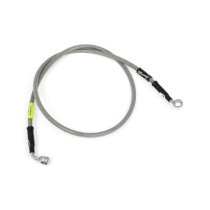 MCS by Goodridge brake line front, stainless clear coated