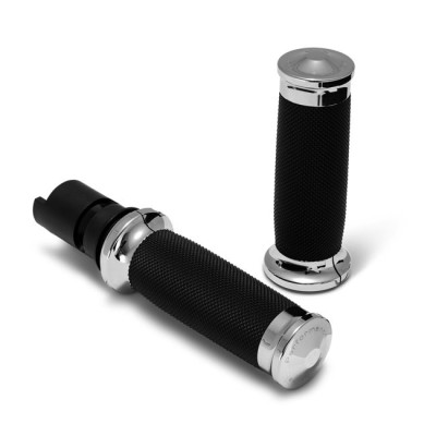 Performance Machine, Contour Renthal wrapped grips. Chrome