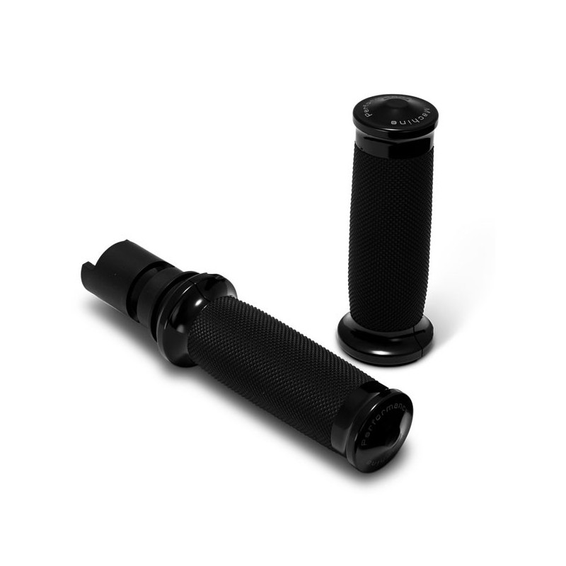 Performance Machine, Contour Renthal wrapped grips. Black