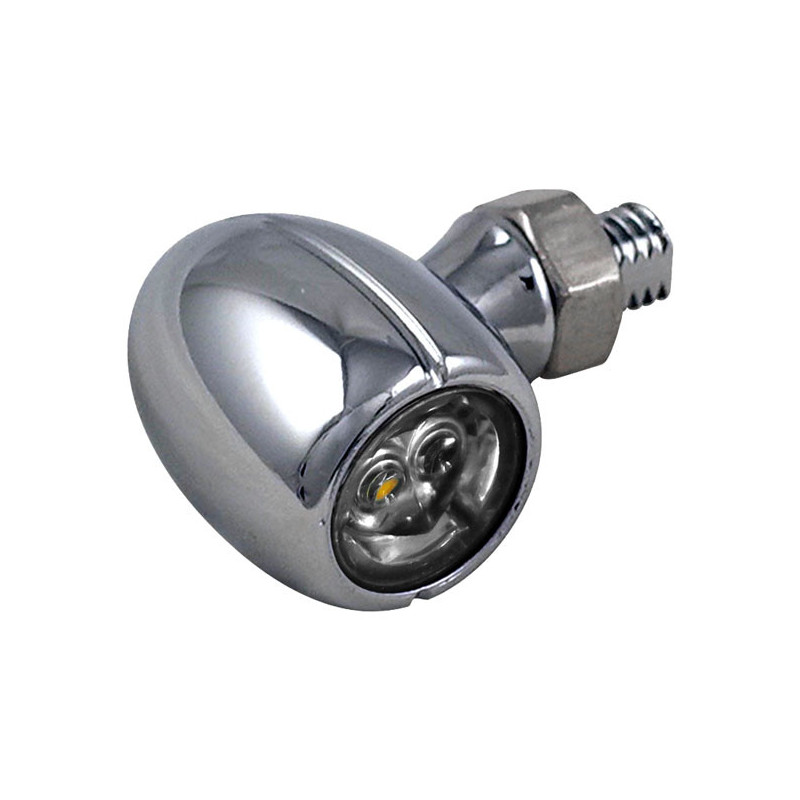 Mini Q, 3-1 taillight/turn signal combo. Chrome