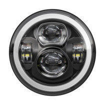 Bright, 7" Doubler LED headlamp unit. Black