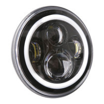 Bright, 7" LED headlamp. Chrome 