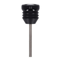 Oil tank dipstick with temperature gauge. Black w/black face