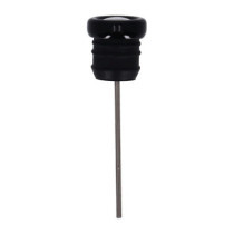 Oil tank dipstick with temperature gauge. Black w/white face