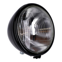 6-1/2" Springer headlamp assembly. 12V. Black