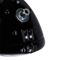 6-1/2" Springer headlamp assembly. 12V. Black