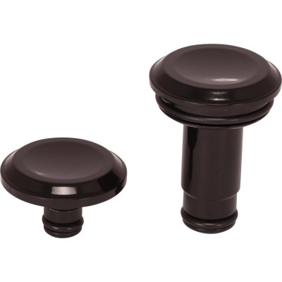  Smooth Front Axle Cover Without Ricks Logo Black Satin 