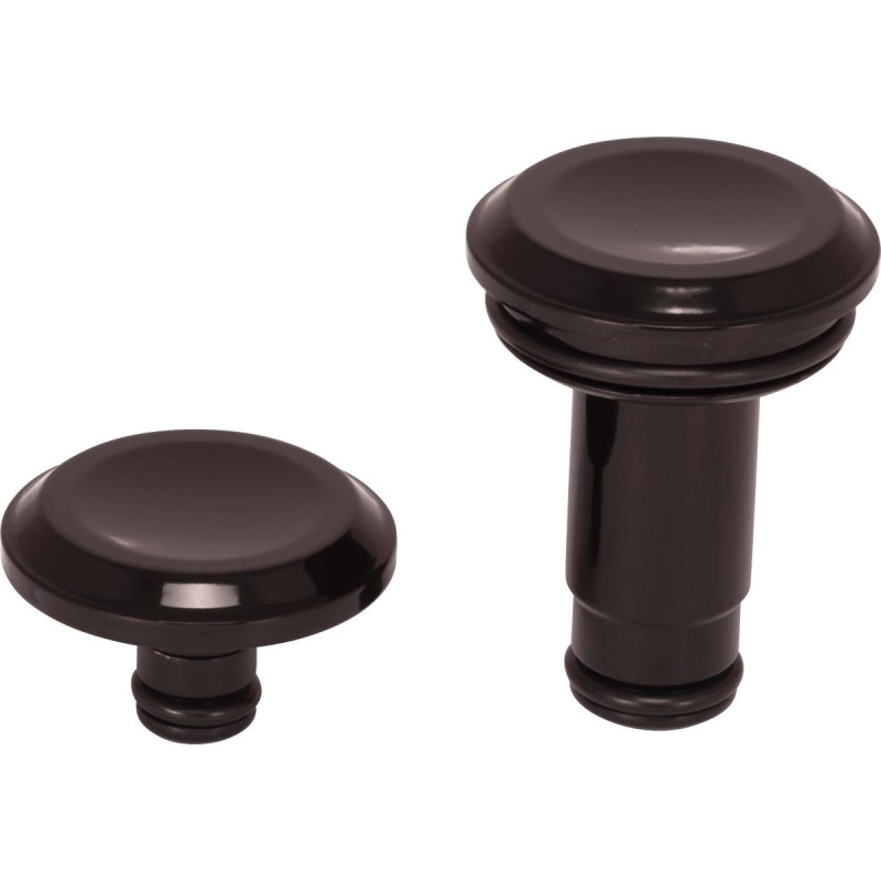  Smooth Front Axle Cover Without Ricks Logo Black Satin 