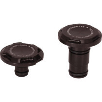  Premium Front Axle Cover With Ricks Logo Black Satin 