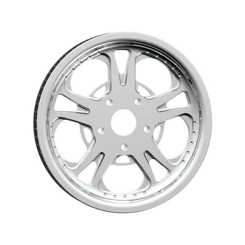  T-5 Belt Pulley Chrome 1" 66 teeth 