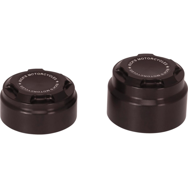  Premium Rear Axle Cover with Ricks Logo Black Powder Coated Satin 