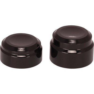  Smooth Rear Axle Cover without Ricks Logo Black Powder Coated Satin 