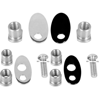  Rear Turn Signal Adapter for Fat Bob For M8 Thread Turn Signals Polished 