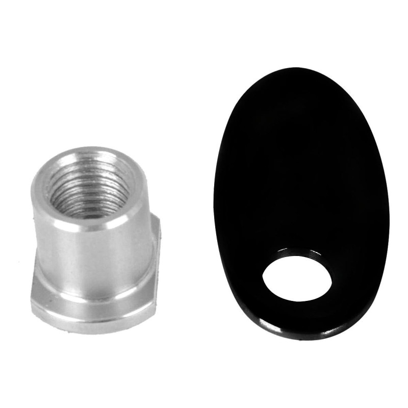  Rear Turn Signal Adapter for Fat Bob For M8 Thread Turn Signals Black Powder Coated 