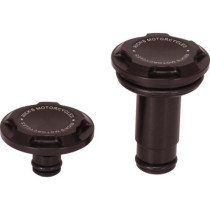  Premium Front Axle Cover With Ricks Logo Black Satin 