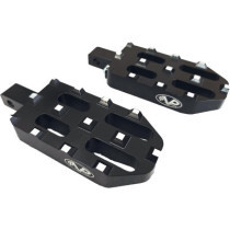  Pilot Twin Foot Peg Set Black Cut Anodized 