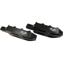  Pilot Twin Foot Peg Set Black Cut Anodized 