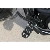  Pilot Twin Foot Peg Set Black Cut Anodized 