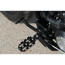  Pilot Twin Foot Peg Set Black Cut Anodized 