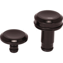  Smooth Front Axle Cover Without Ricks Logo Black Satin 