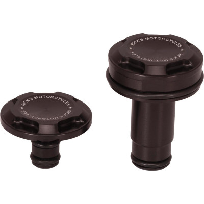  Premium Front Axle Cover With Ricks Logo Black Satin 