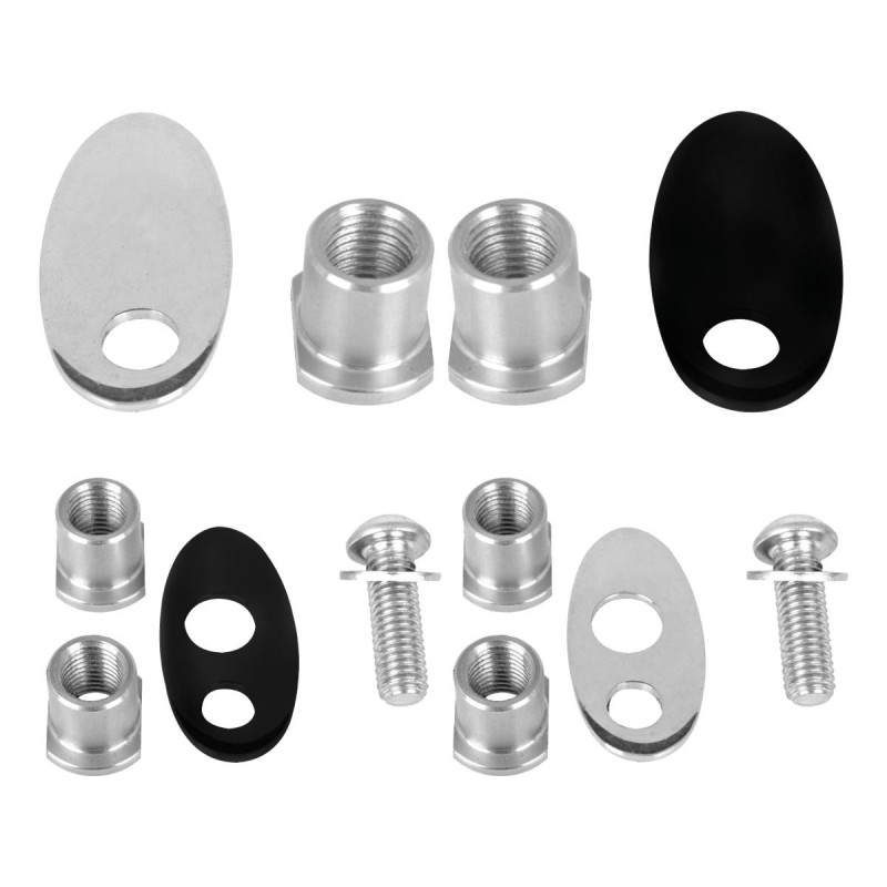  Rear Turn Signal Adapter for Street Bob and Wide Glide For M8 Thread Turn Signals Polished 