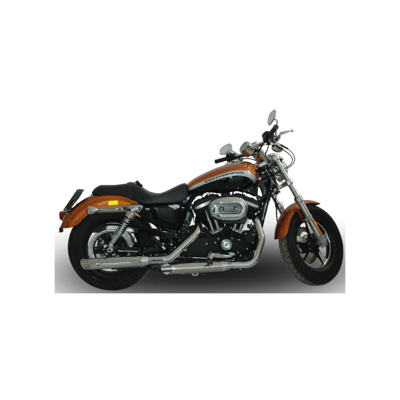  Double Slip-On Muffler Set Endcap Slash Cut Black Ceramic Coated 