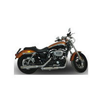  Double Slip-On Muffler Set Endcap Slash Cut Black Ceramic Coated 