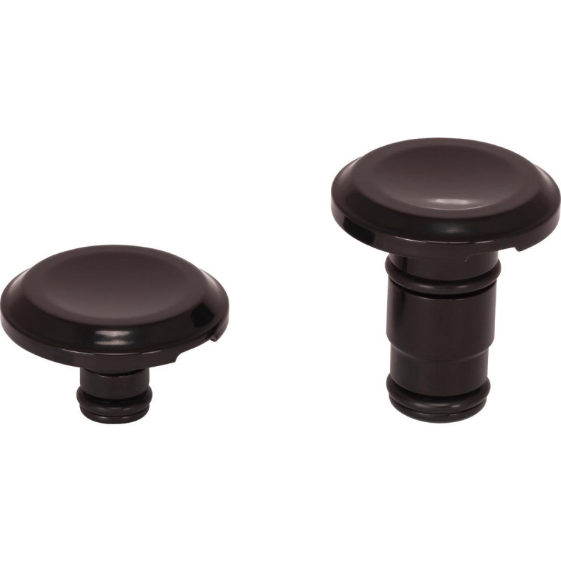  Smooth Front Axle Cover Without Ricks Logo Black Satin 