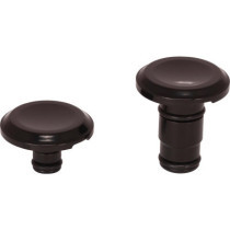  Smooth Front Axle Cover Without Ricks Logo Black Satin 