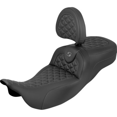 RoadSofa™ Tri Gripper Seat - Standard Reach - Gray Stitch - w/ Backrest