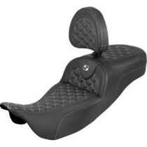RoadSofa™ Tri Gripper Seat - Standard Reach - Silver Stitch - w/ Backrest