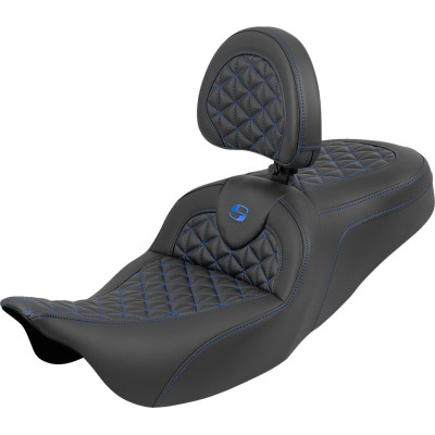 RoadSofa™ Tri Gripper Seat - Standard Reach - Blue Stitch - w/o Backrest