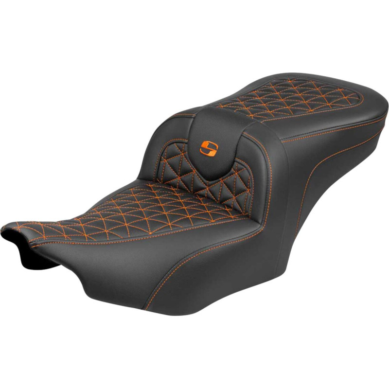 Roadsofa™ Seat - without Backrest - Orange Stitch